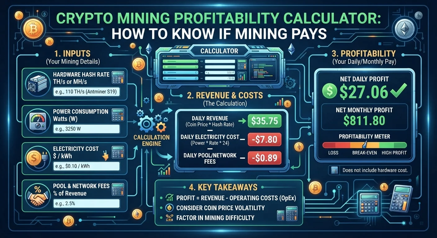 Crypto Mining Profitability Calculator: How to Know if Mining Pays