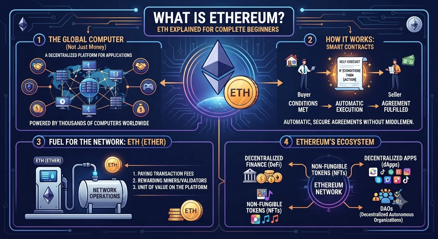 What is Ethereum? ETH Explained for Complete Beginners